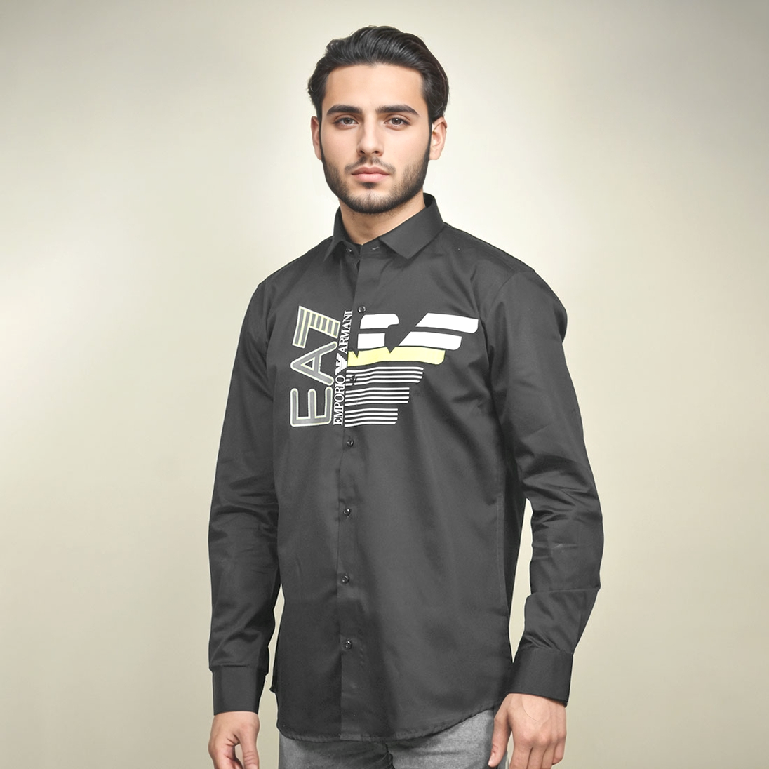 Emporio Armani Black Premium Quality Shirt-0