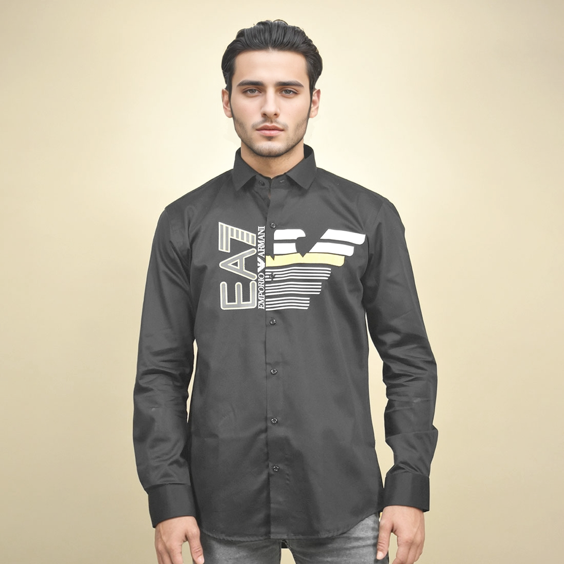 Emporio Armani Black Premium Quality Shirt-1