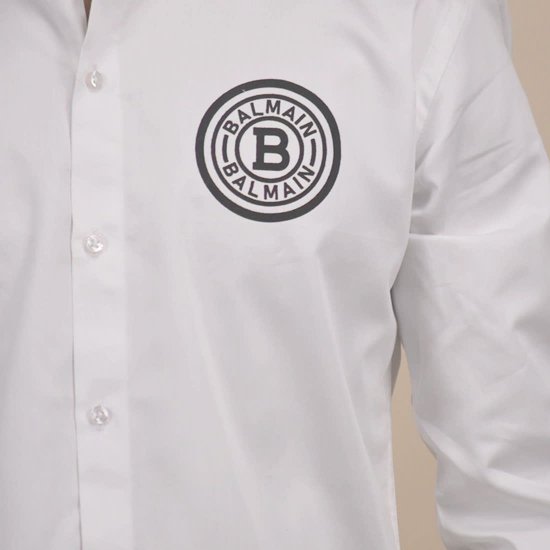 Balmain White Premium Quality Shirt-4