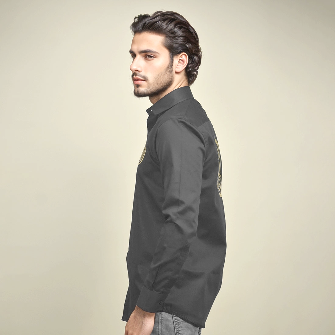 Balmain logo Print Black Premium Shirt-2