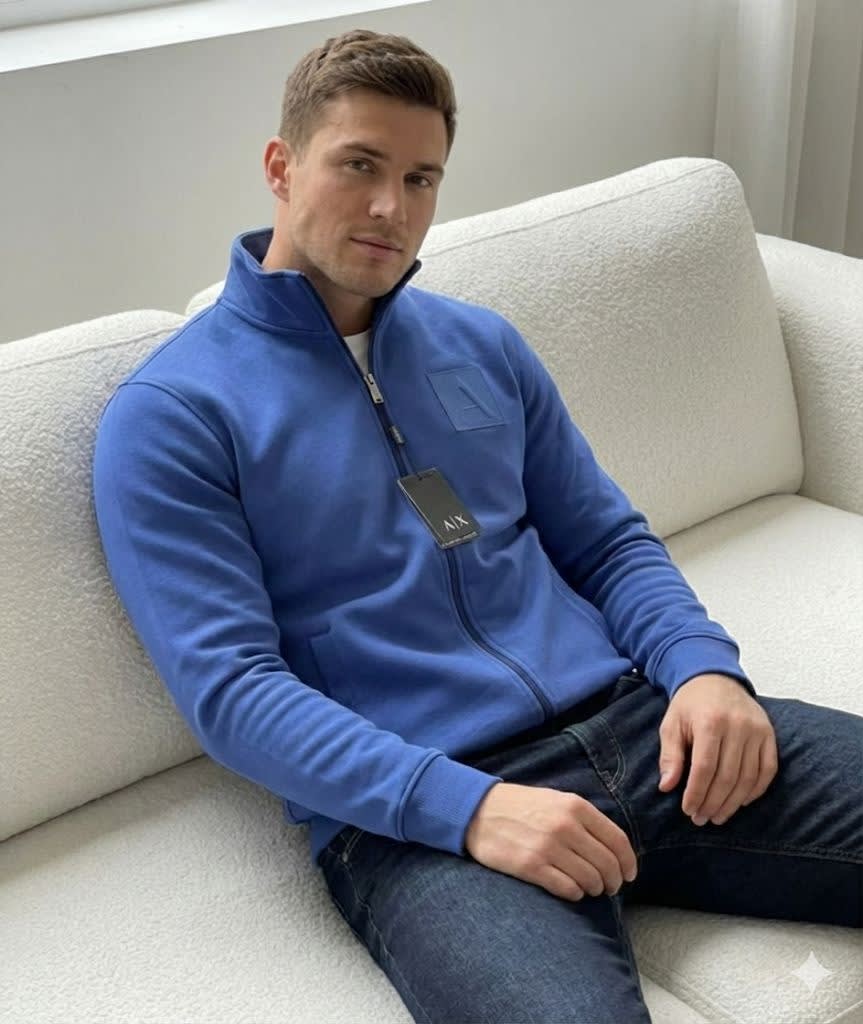 Armani Exchange Blue Authentic Zippers-1