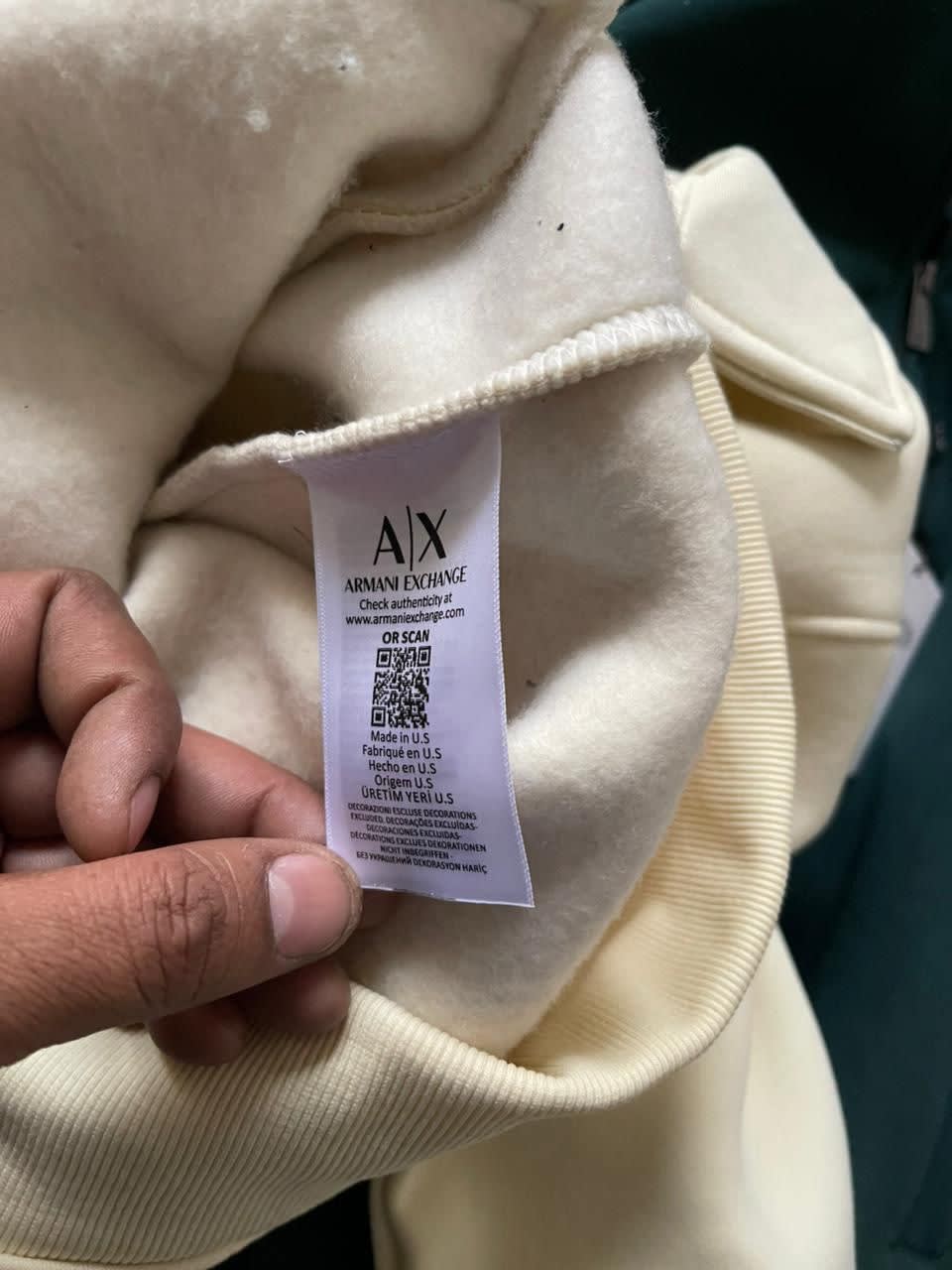 Armani Exchange Cream Authentic Zippers-3