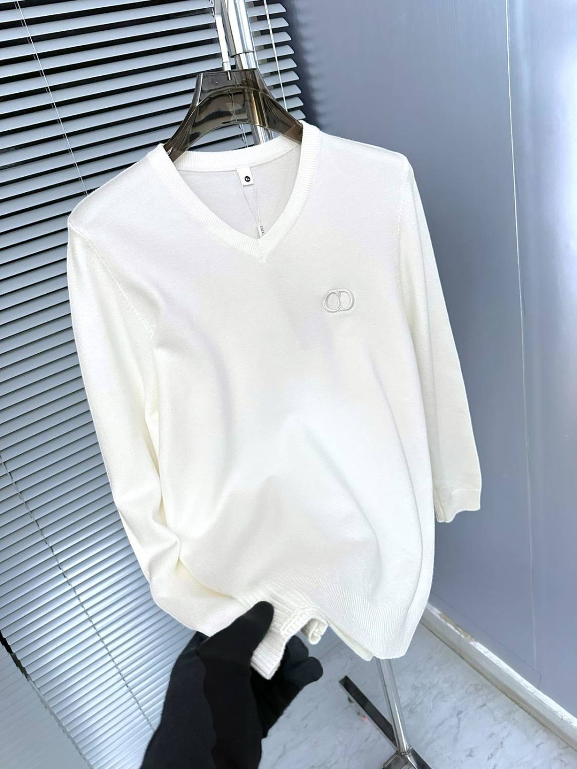 Christian Dior Embroidery White cotton Sweatshirt-4