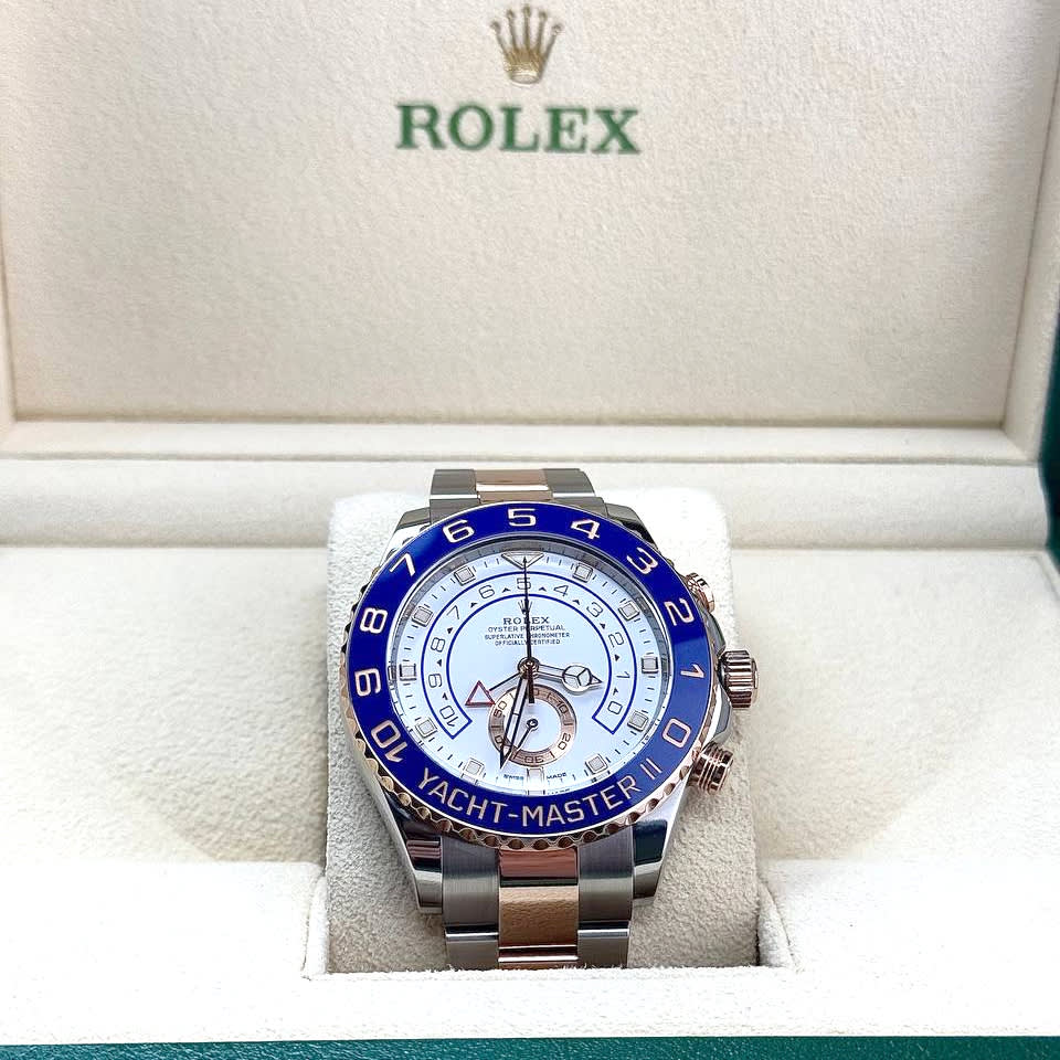 Rolex Yacht-Master II Oystersteel and Everose Gold Men's Watch 116681-5