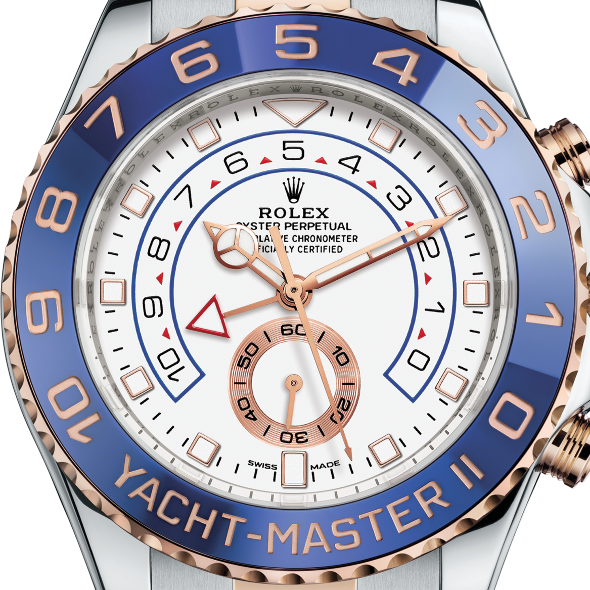 Rolex Yacht-Master II Oystersteel and Everose Gold Men's Watch 116681-1