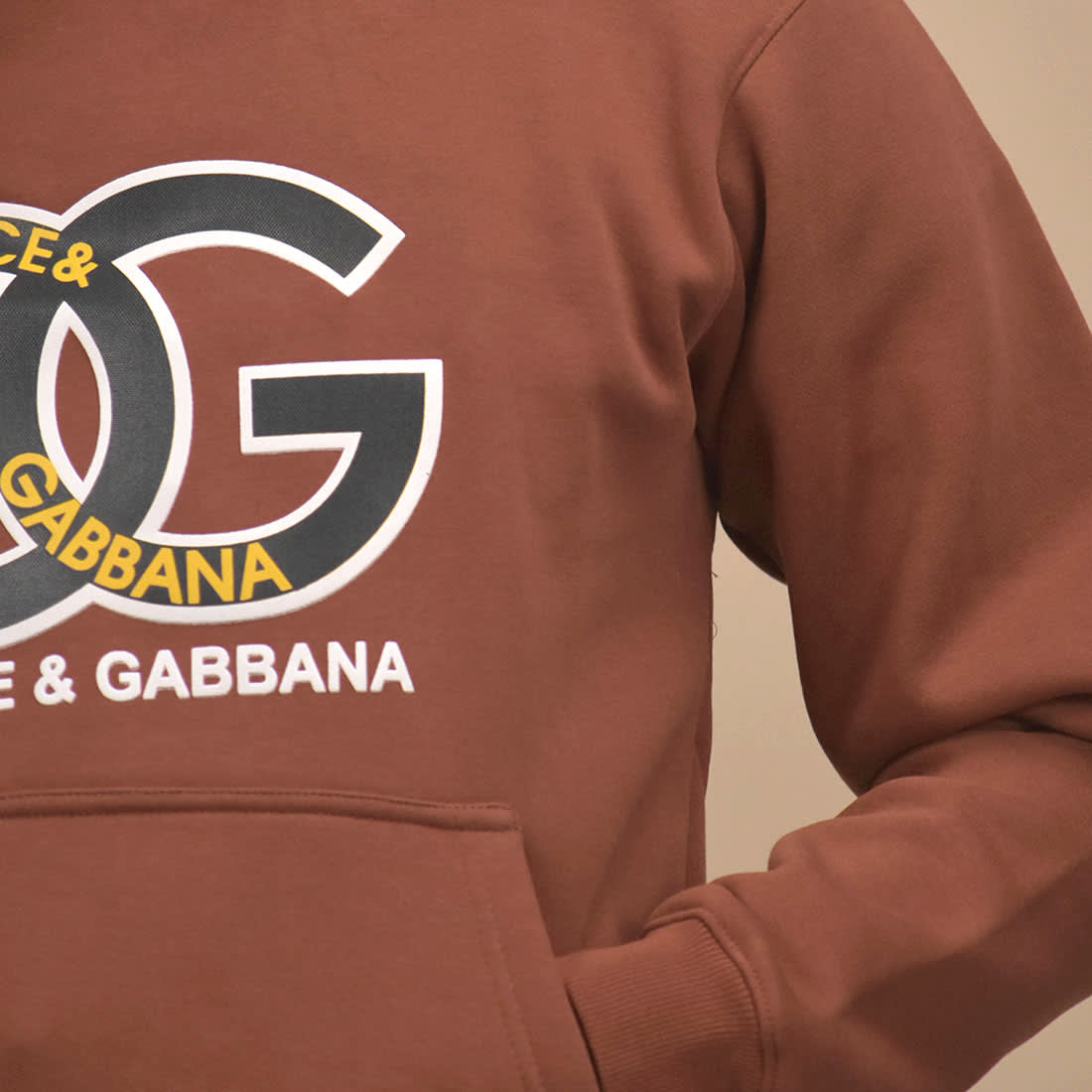 Dolce & Gabbana Brown Premium Quality Hoodie-4