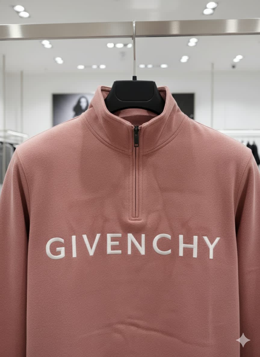 Givenchy Pink Premium Quality Sherpa Sweatshirt-4