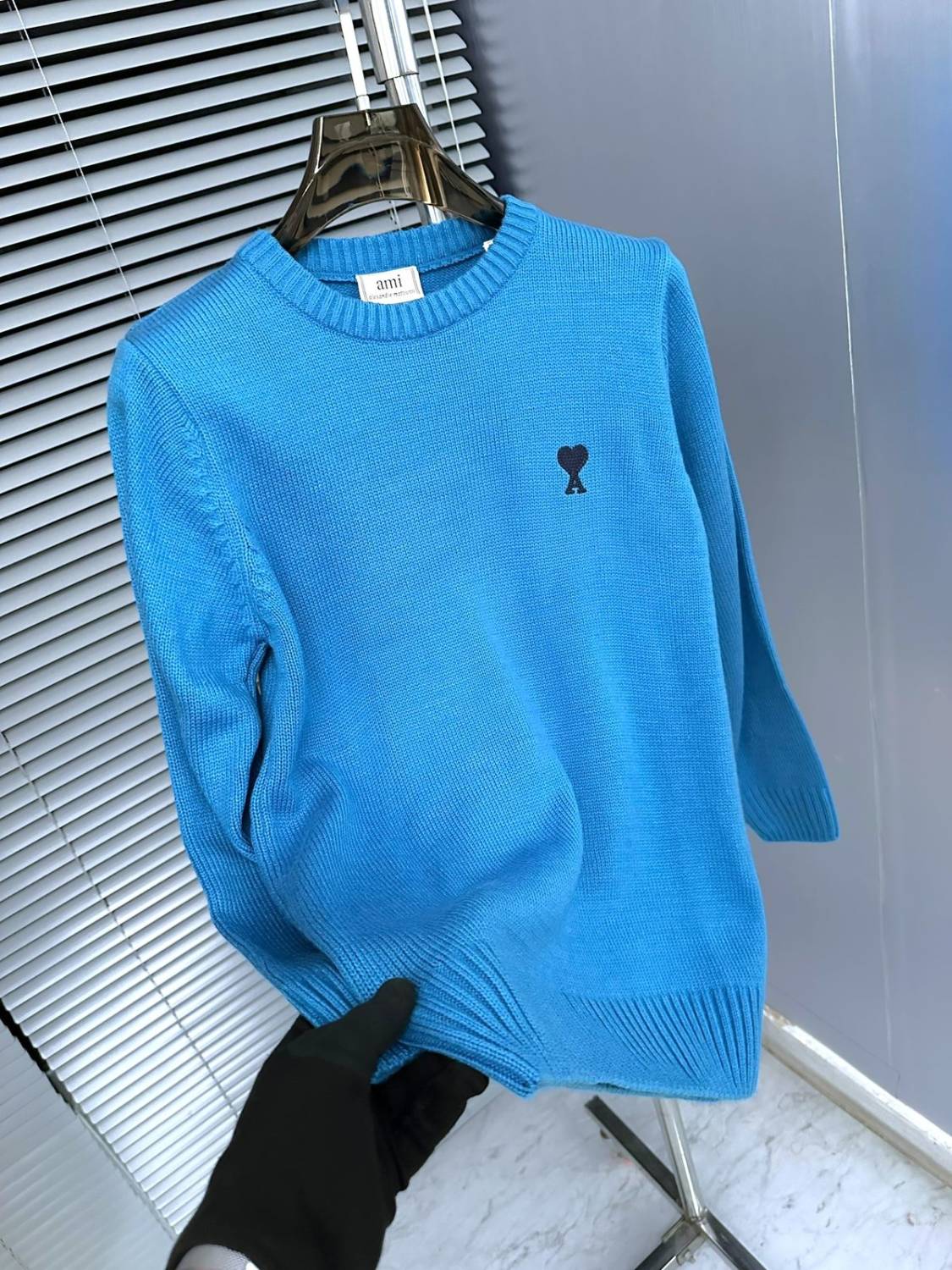 Ami Paris Blue Premium Quality Luxury Sweatshirt-0