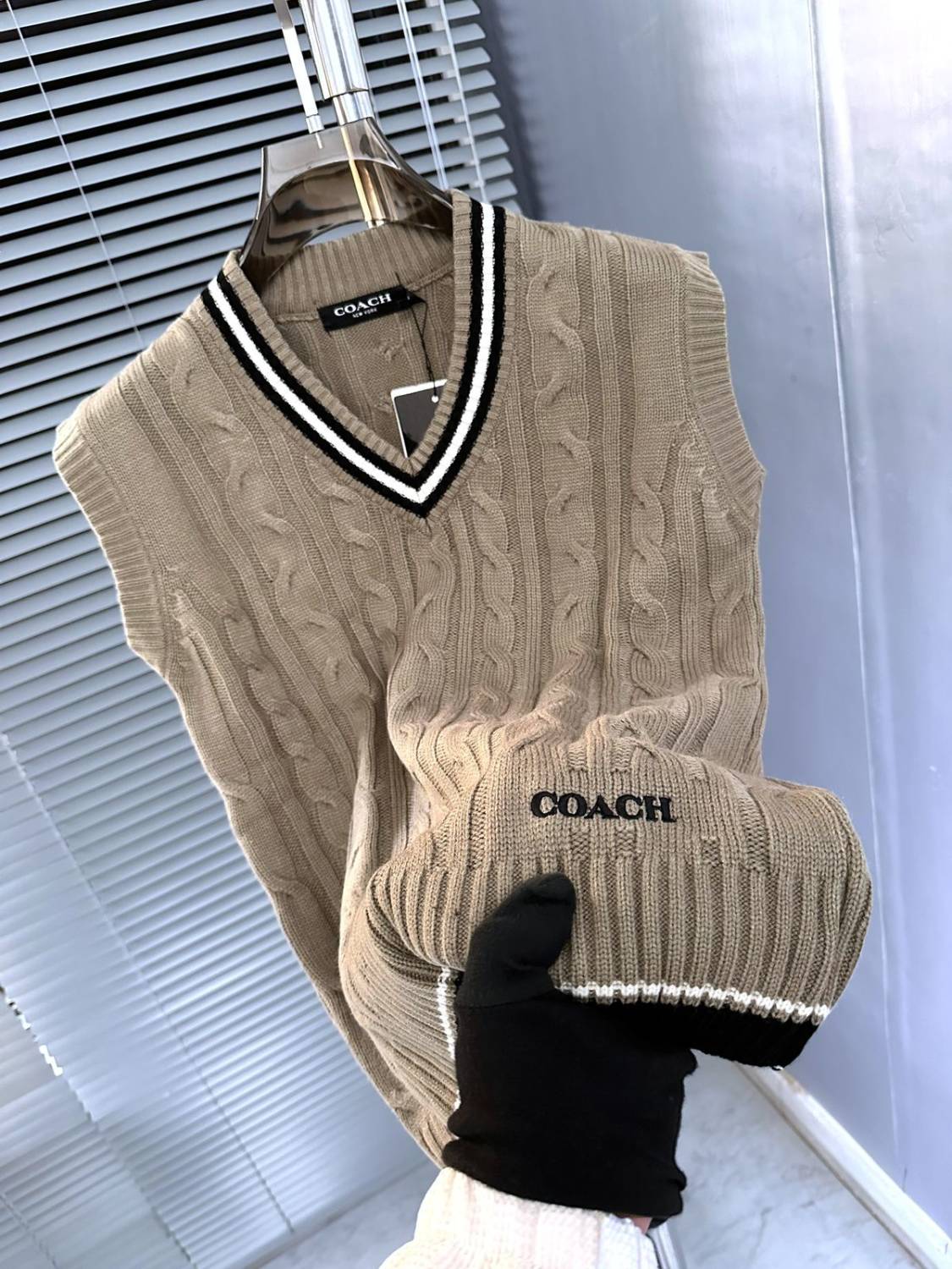 Coach Beige Premium Quality Sweatshirt-0