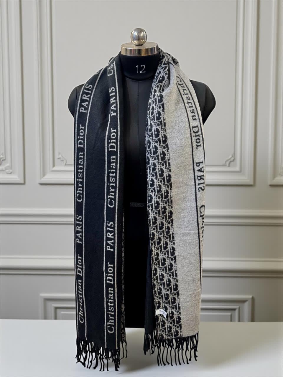 Christian Dior Black Premium Quality Woollen Stole-0