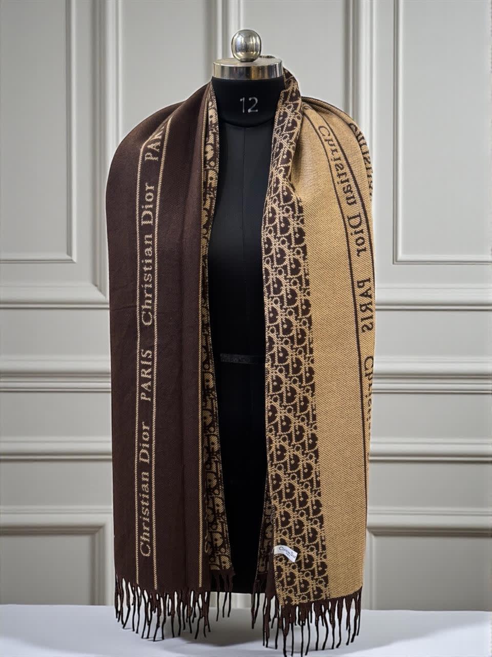 Christian Dior Brown Premium Quality Woollen Stole-0