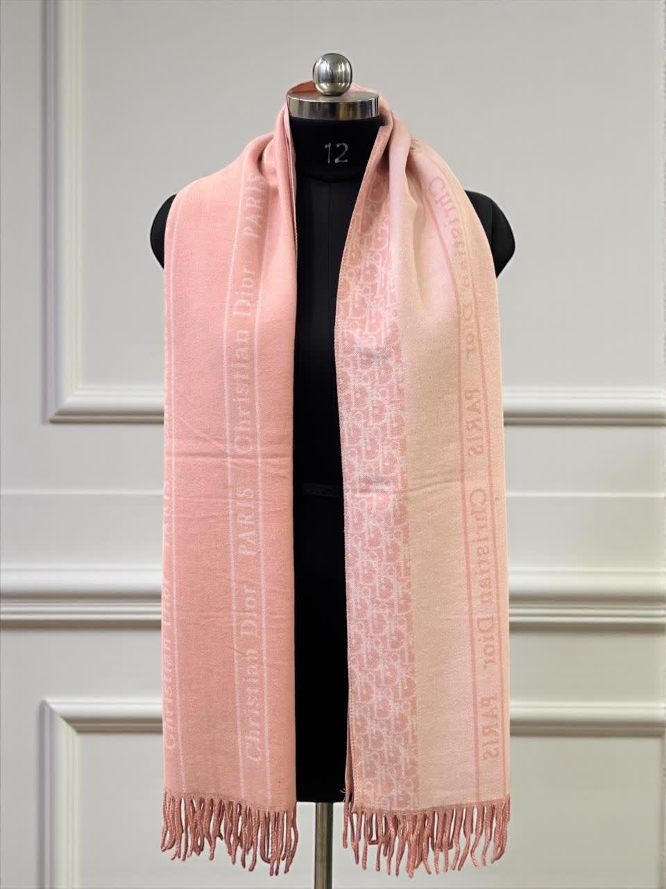 Christian Dior Pink Premium Quality Woollen Stole-0
