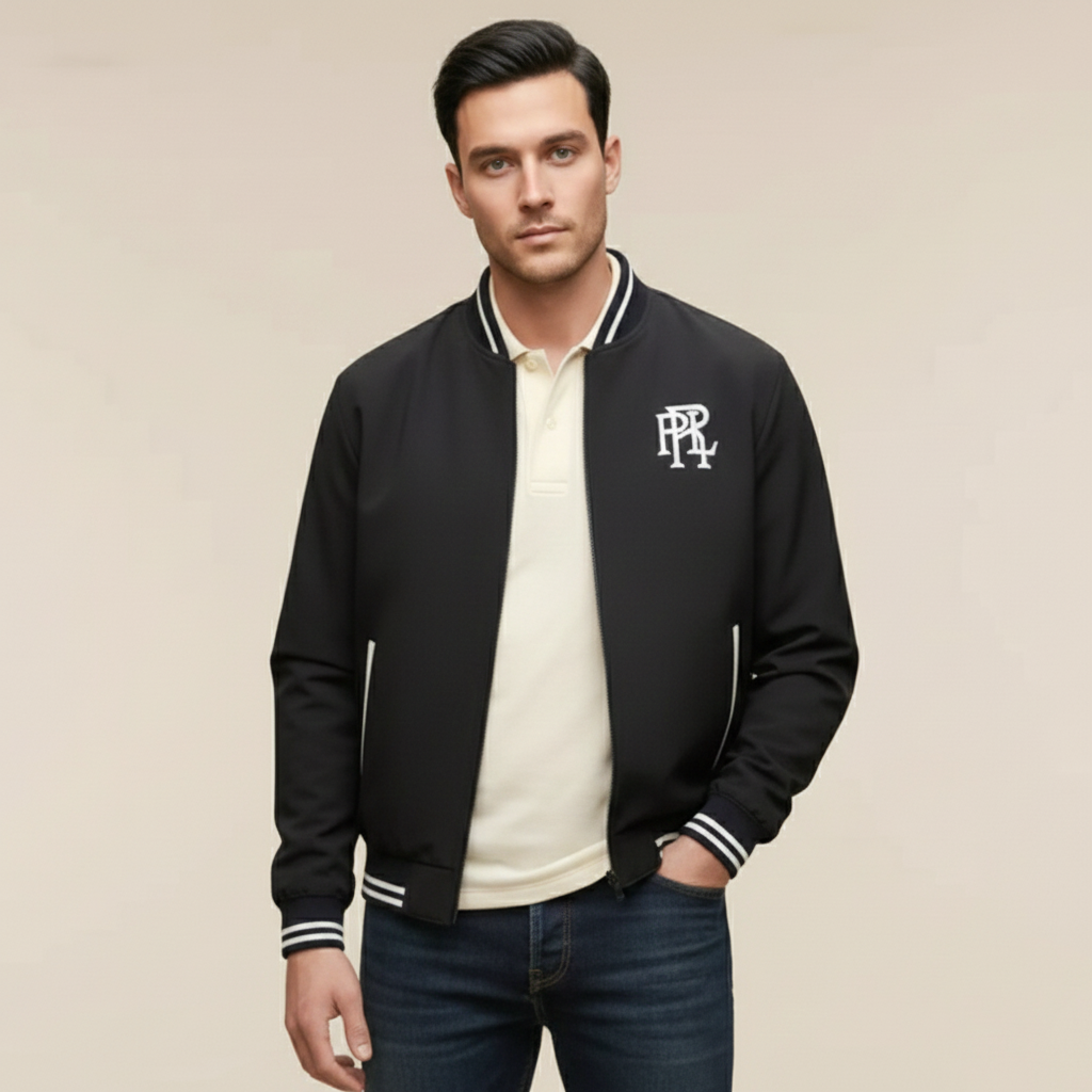 Ralph Lauren Black Premium Quality Cotton Blend Jacket-0