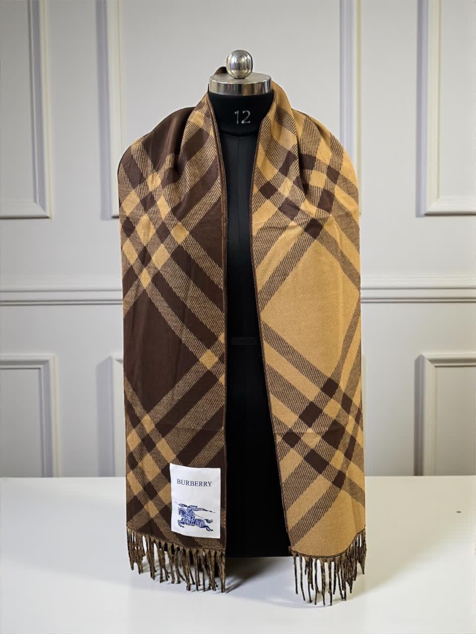 Burberry Check Cashmere Brown Stole-0