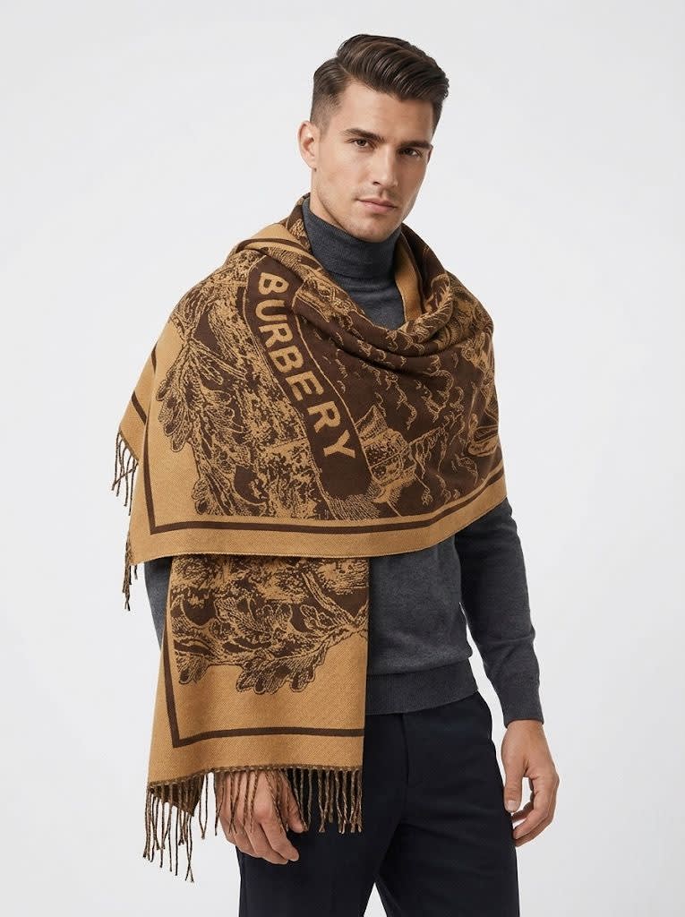 Burberry Cashmere Brown Premium Quality Stole-0