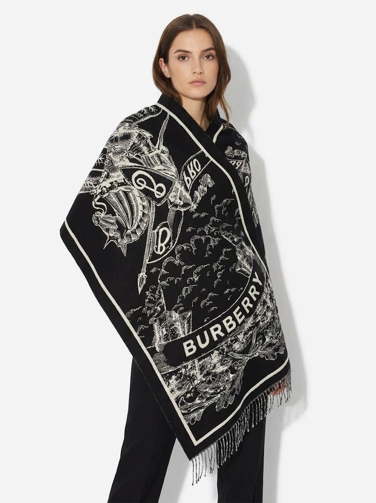 Burberry Cashmere Black Premium Quality Stole-0