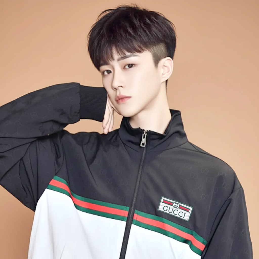 Gucci's Web Stripe White Zipper-0