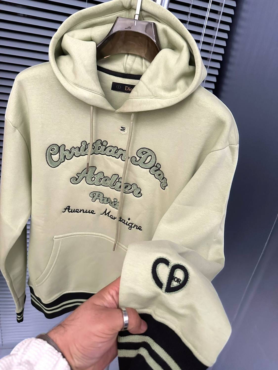 Christian Dior Cream Premium Quality Hoodie-3