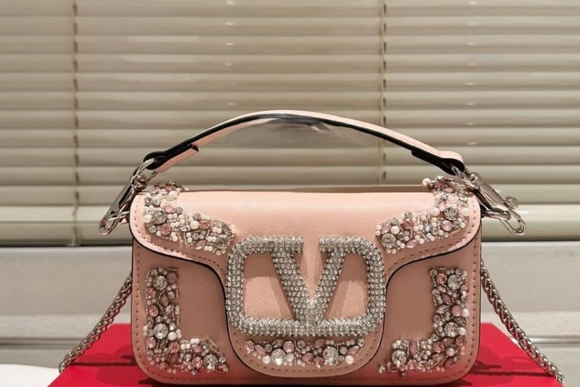 Valentino Garavani Pink Small Shoulder Bag-0