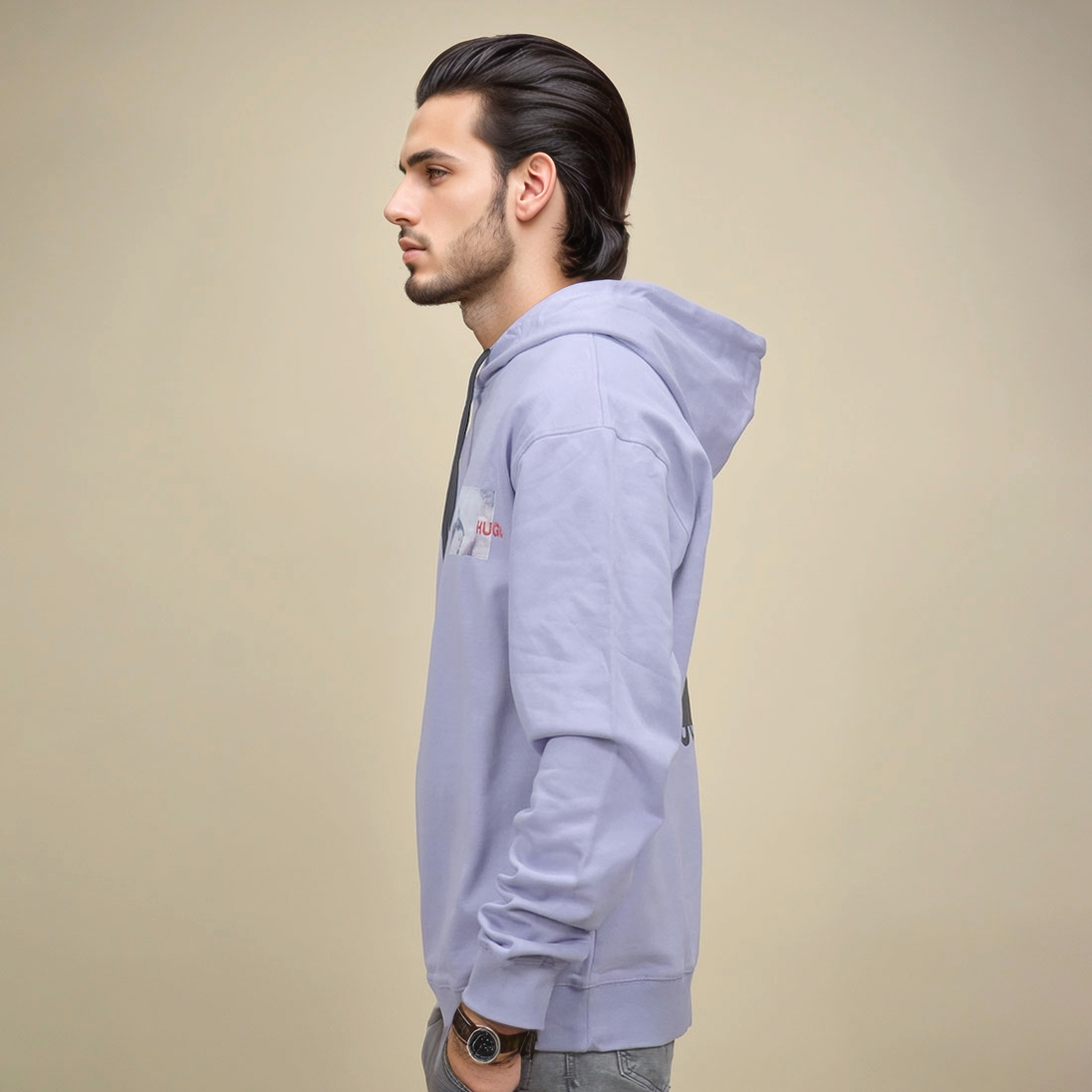 BOSS Purple Premium Quality Hoodie-2