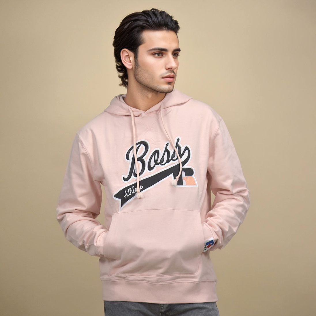 BOSS Pink Premium Quality Hoodie-1