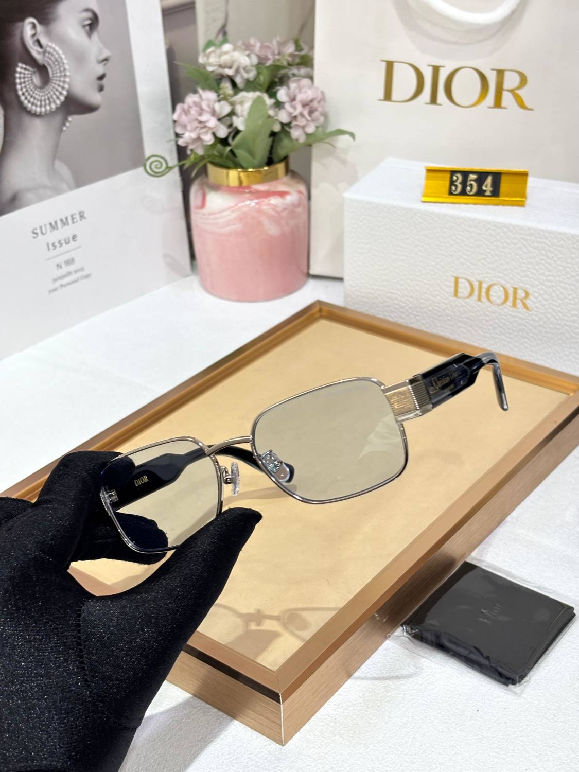Dior Silver Luxury Premium Quality Sunglasses-1