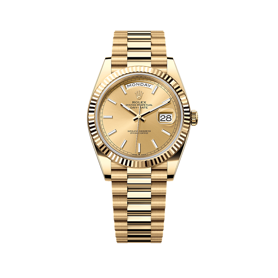 Rolex Date-Date 40 mm Oyster 18 ct Yellow Gold 228238-0