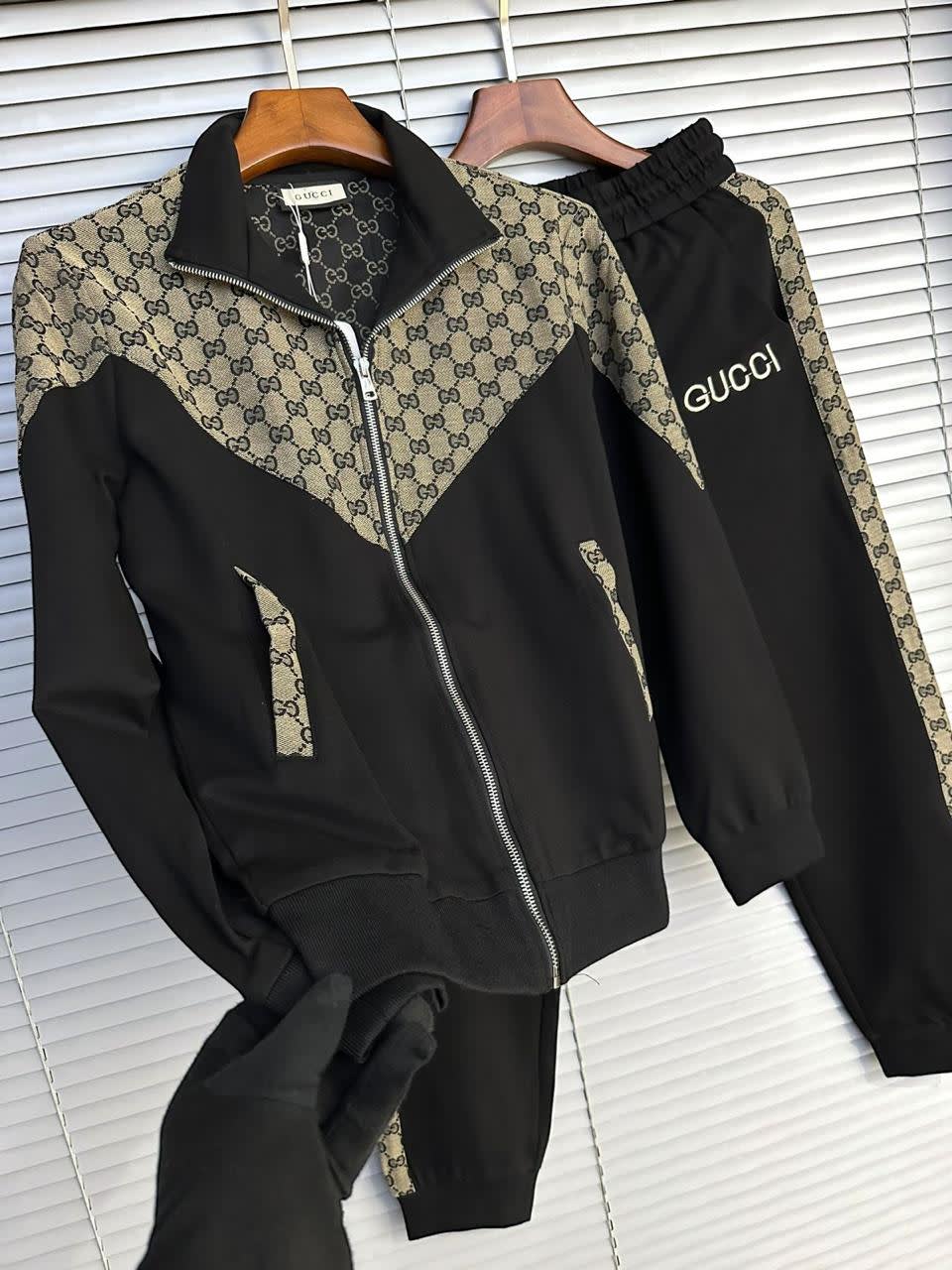 Gucci Black Premium Quality high End Authentic Track Suit-5