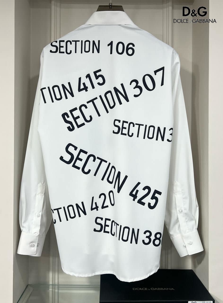 Dolce & Gabbana Revolver Print  White Premium Shirt-2