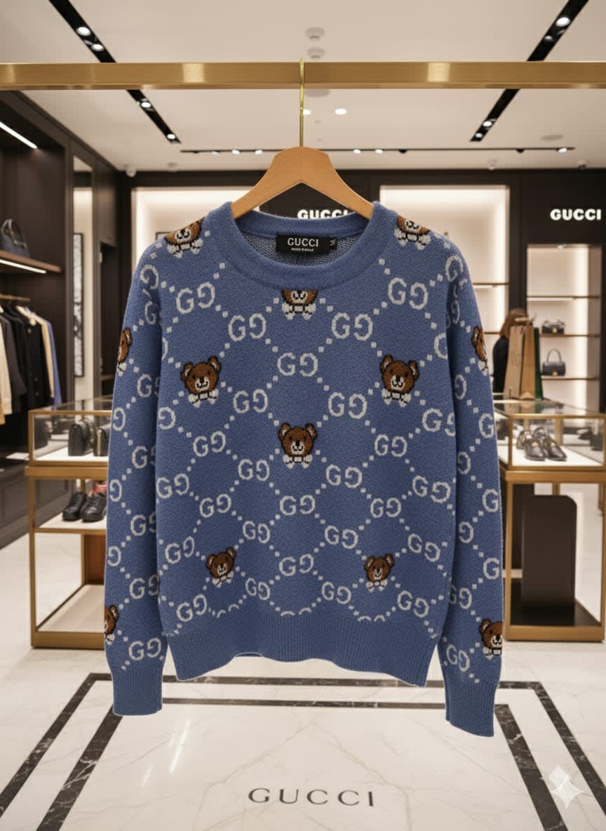 Gucci Blue Authentic Quality Sweaters-2