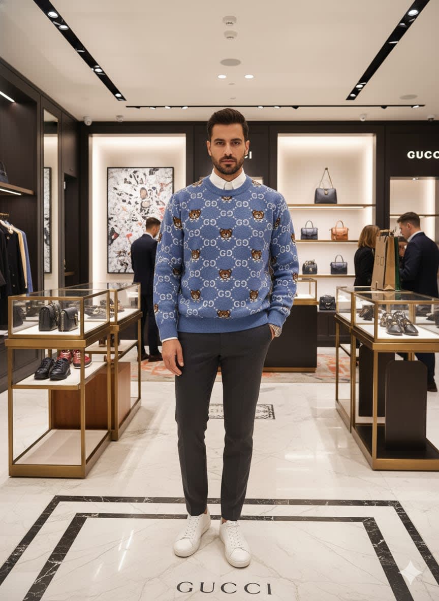 Gucci Blue Authentic Quality Sweaters-3