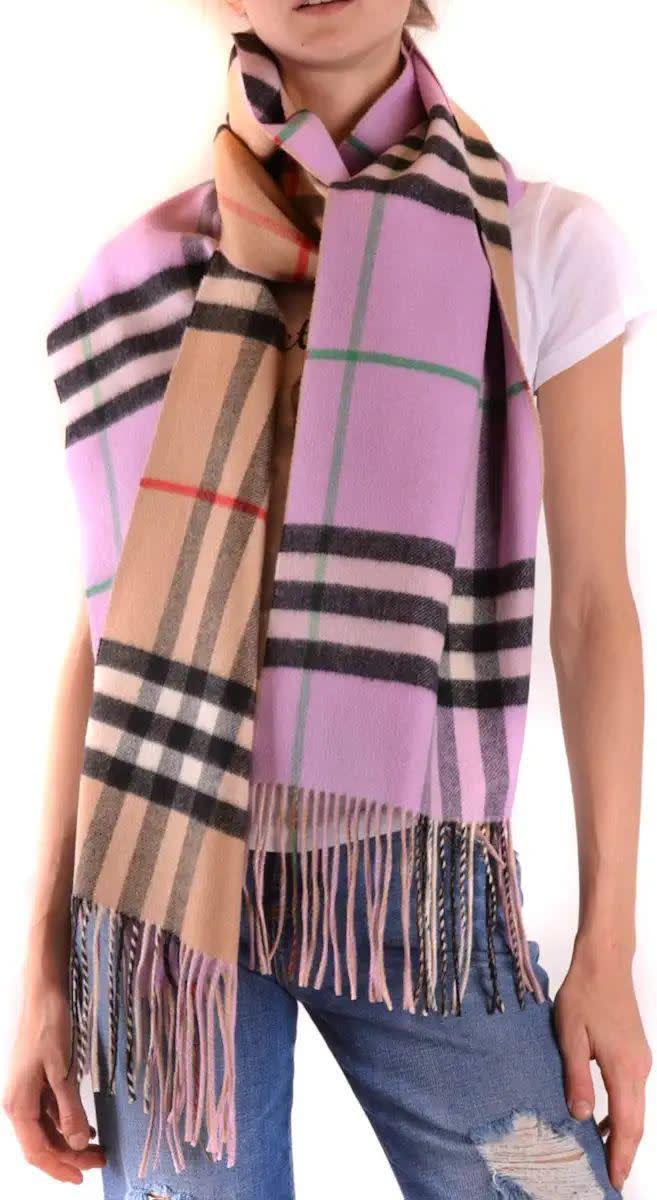 Burberry Cashmere Pink Dual Tone Stole-0