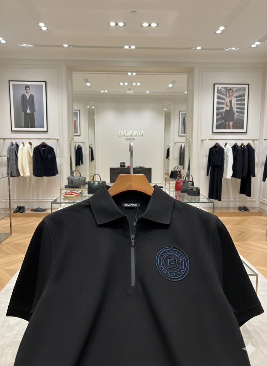 Balmain Black Premium Quality T-shirt-4