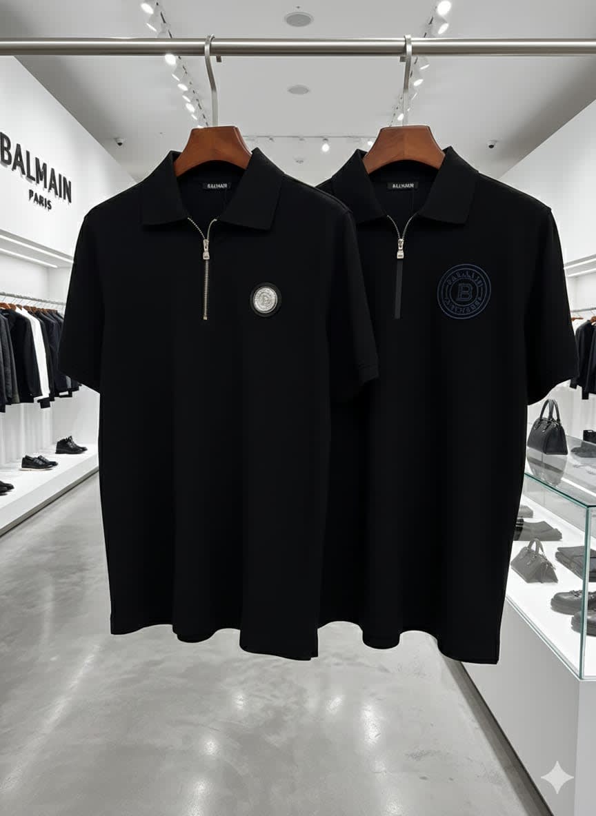 Balmain Black Premium Quality T-shirt-5