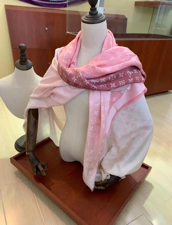 Louis Vuitton Designer Pink Ombre Stole-0