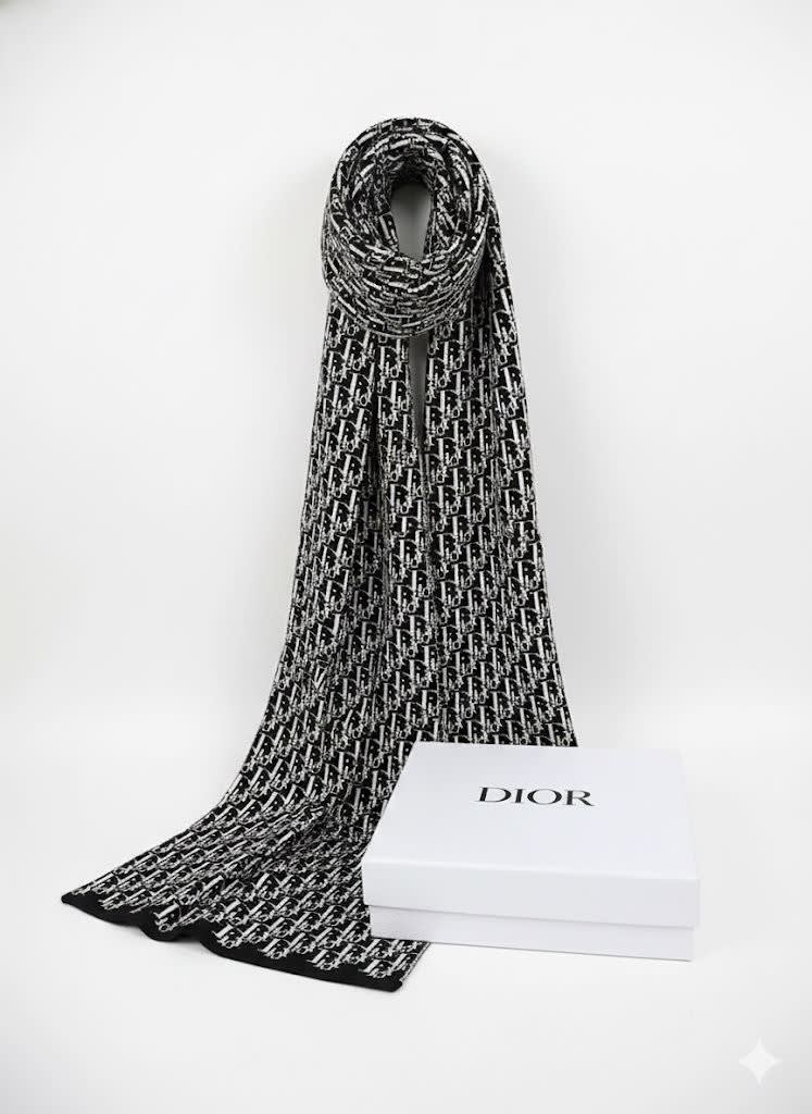 Christian Dior Premium Quality Black Stole-0