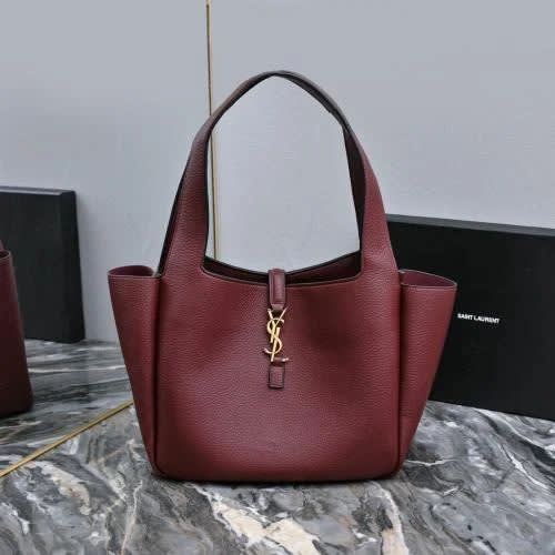 YSL Wine Premium Quality Bucket Bag-0