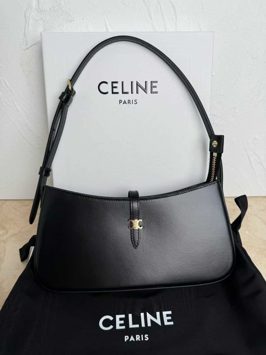 Celine Designer Black Crossbody tina Bag-0