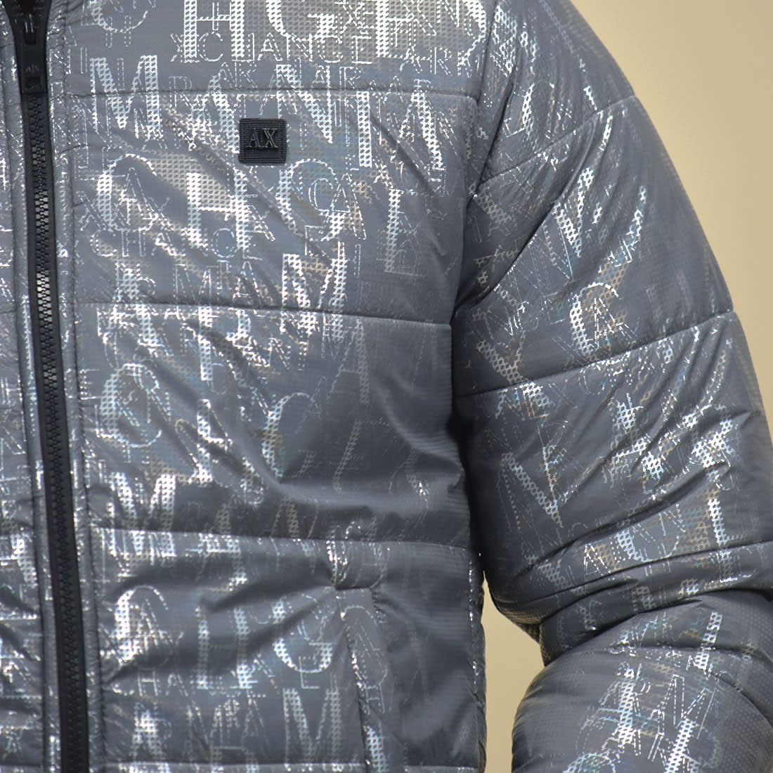 Armani Exchange Grey Premium Quality Jacket-4