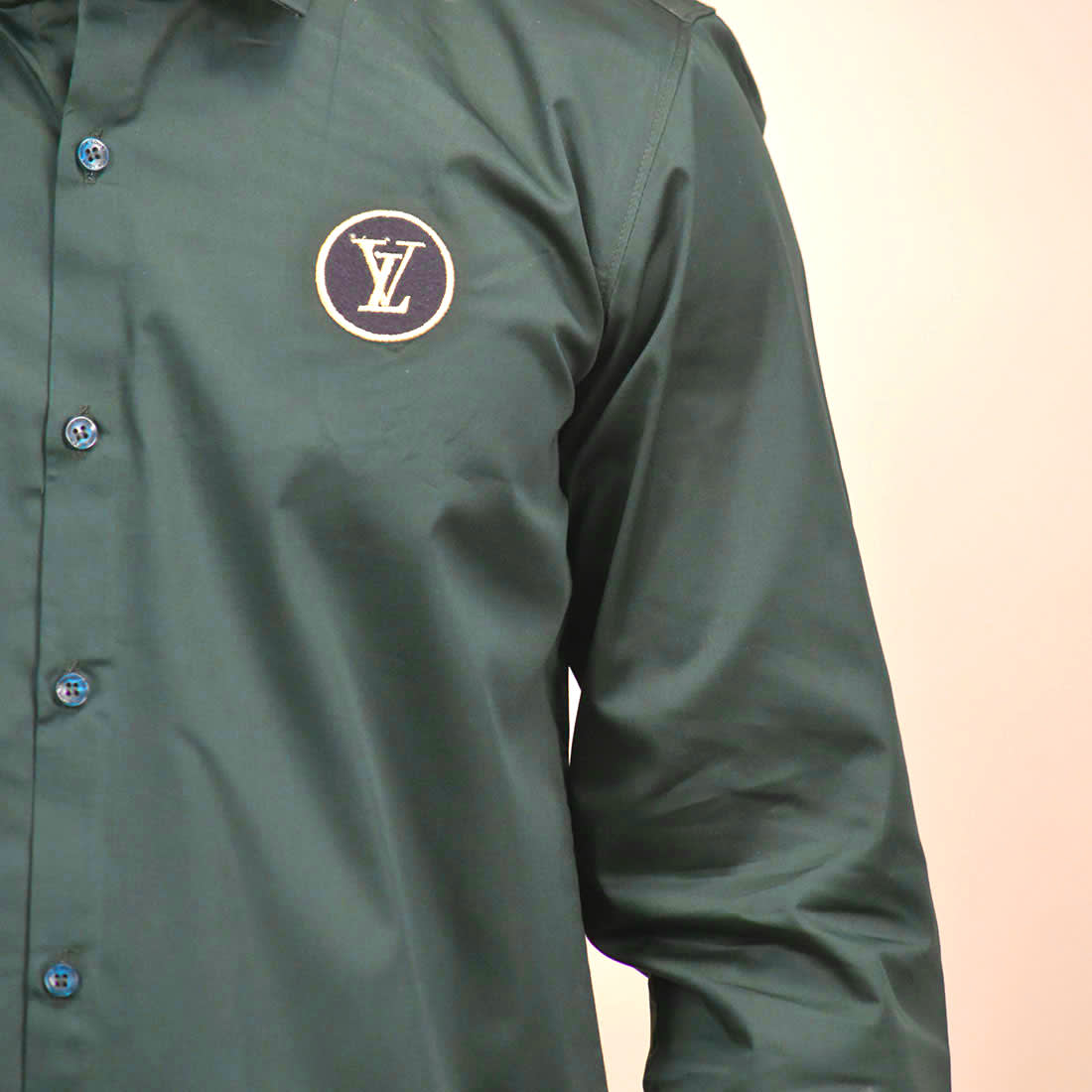 Louis Vuitton Green Premium Quality Shirt-4