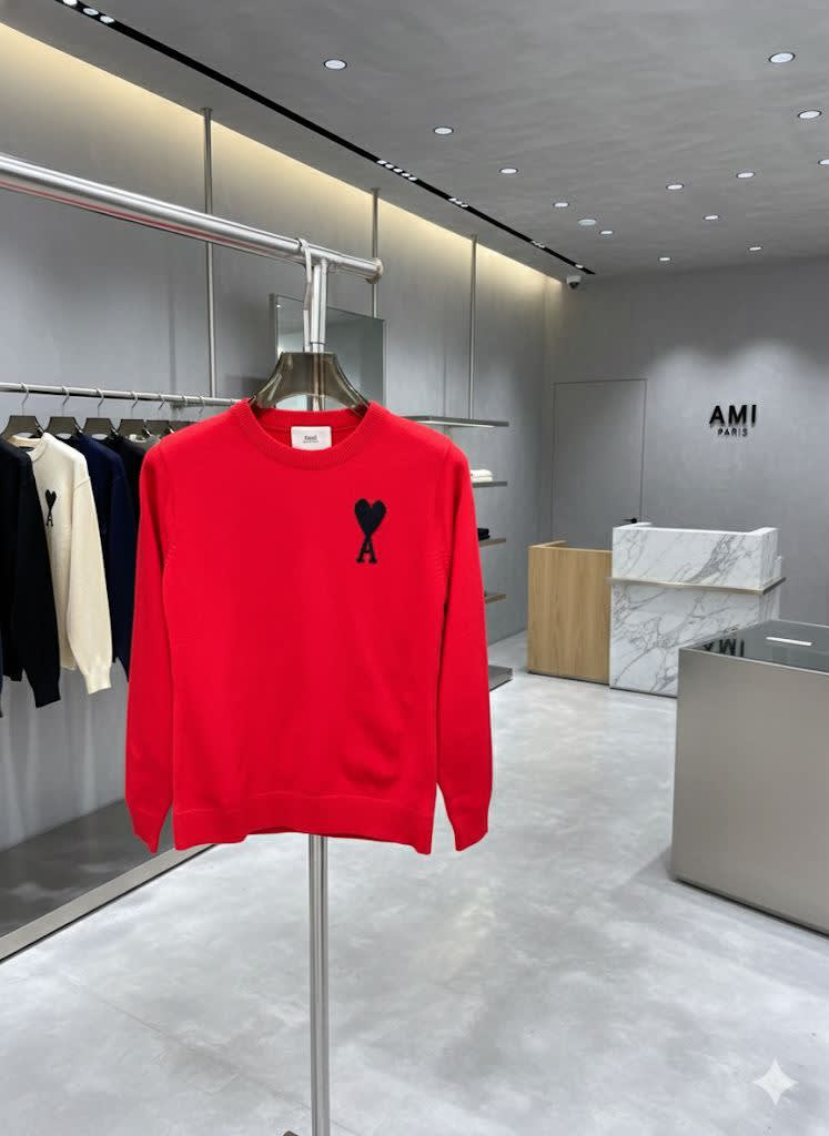 Ami Red Premium Quality Sweatshirt-1