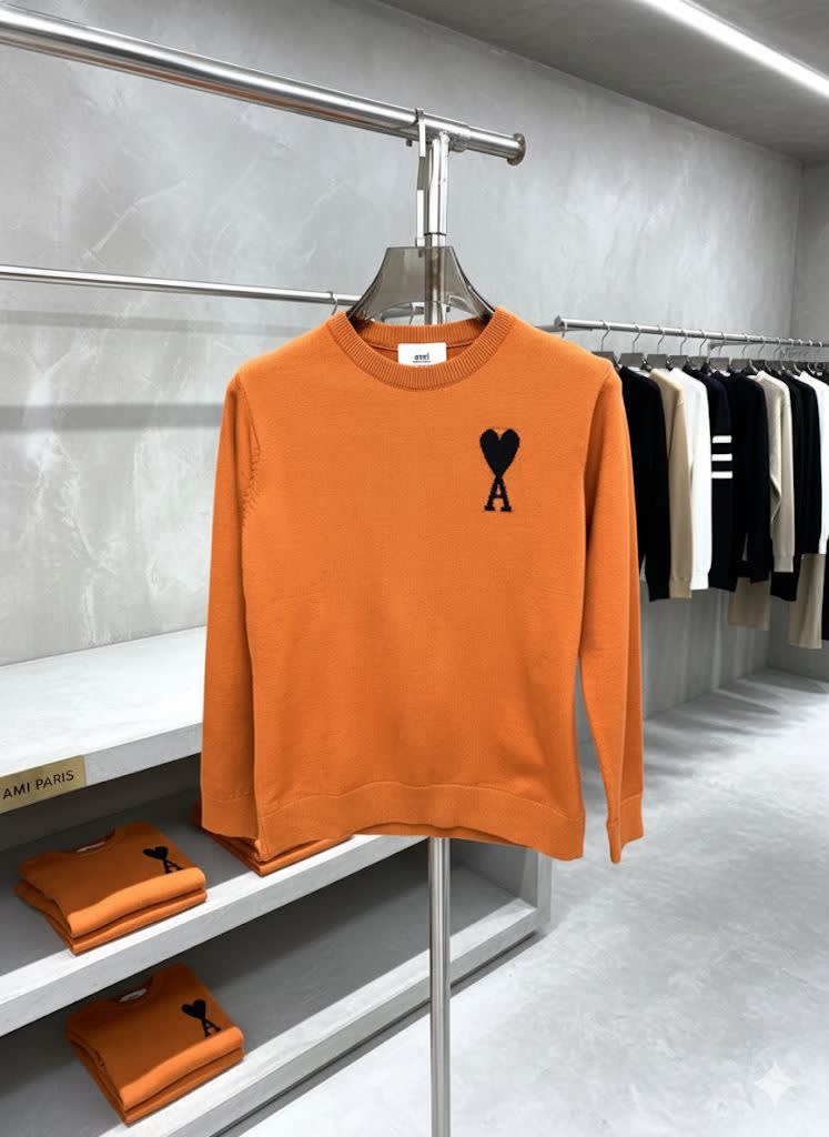 Ami Orange Premium Quality Sweatshirt-1