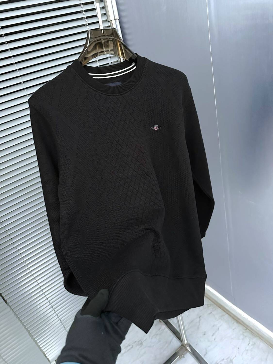 Gant Black Premium Quality Sherpa Sweatshirt-3