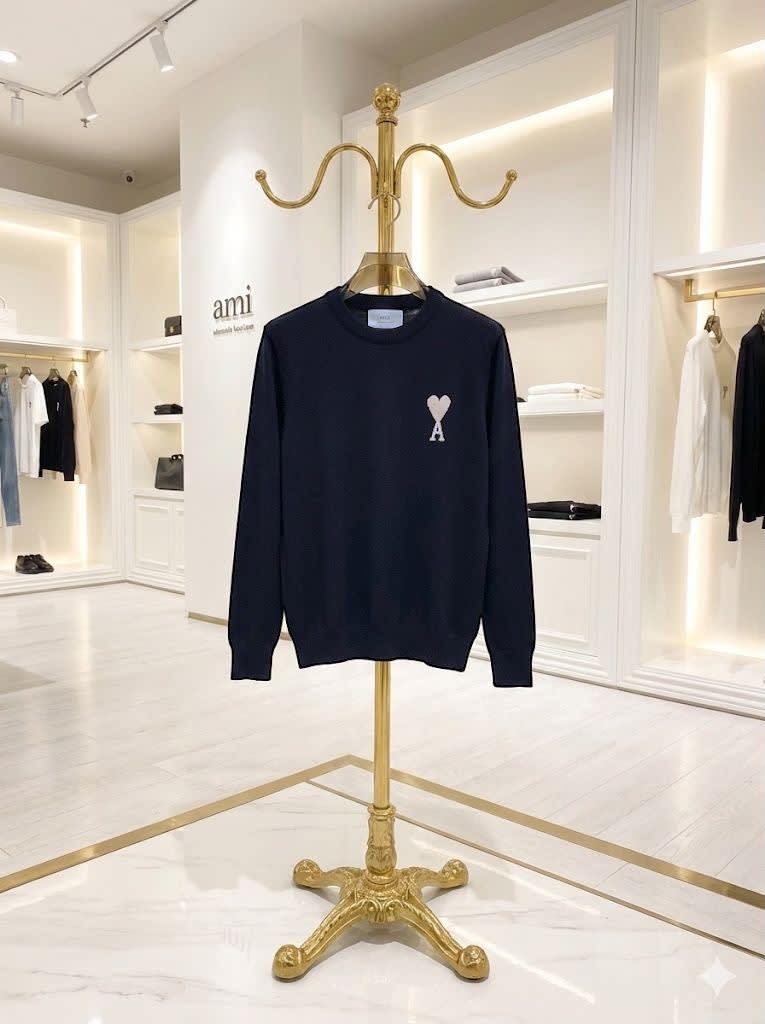 Ami Paris Blue Premium Quality Luxury Sweatshirt-3