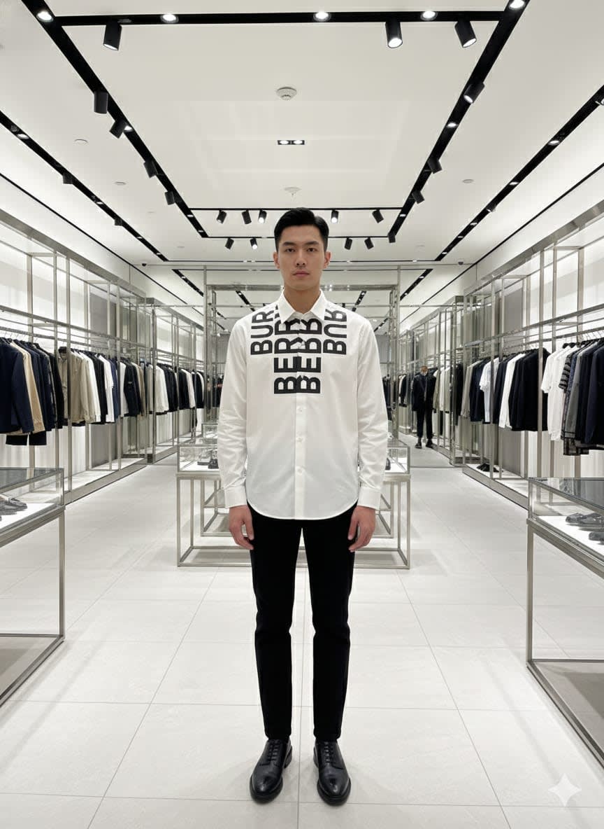 Burberry White Premium Quality Shirt-0