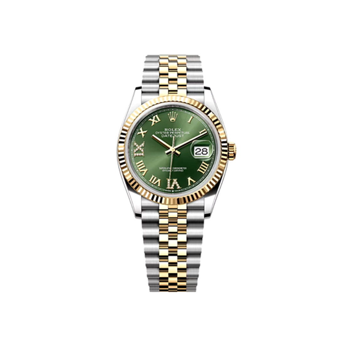 Rolex Datejust 36 Oyster, 36 mm, Oystersteel and Yellow Gold 126233-0