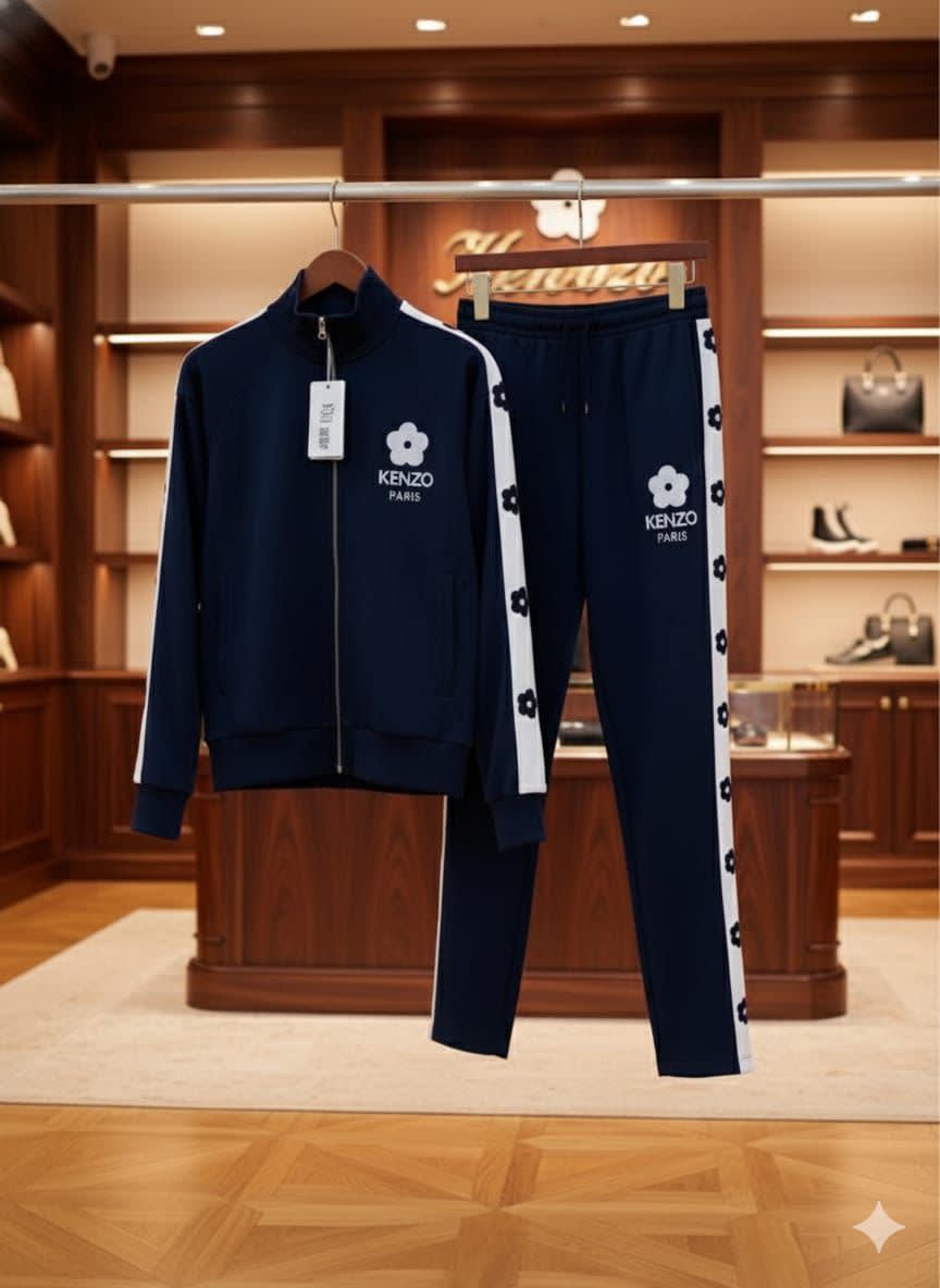 Kenzo Blue Premium Quality Winter Tracksuit-3