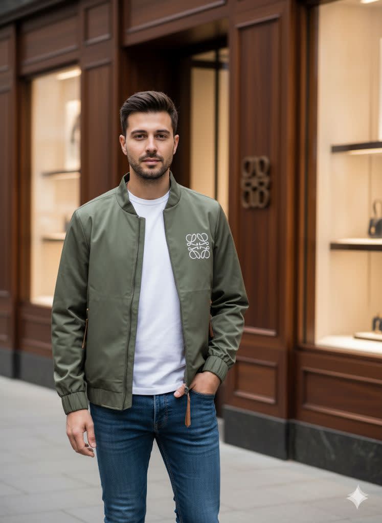 Loewe Green Oblique Premium Quality Zipper-1