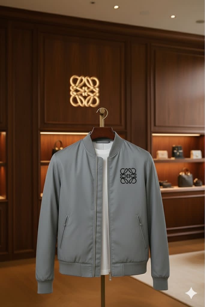 Loewe Grey Oblique Premium Quality Zipper-3