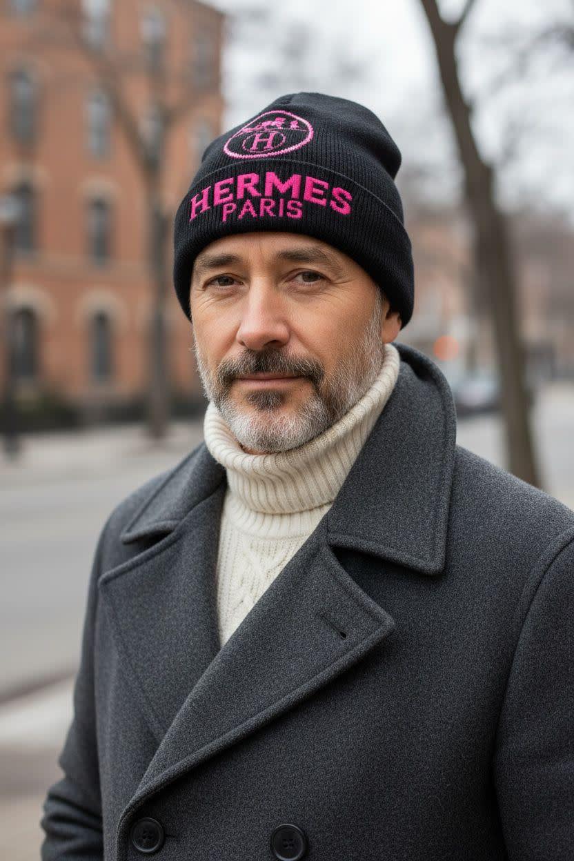 Hermes Black Premium Edition Cashmere Beanie-0